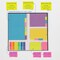 Better Office Products Sticky Notes Variety Set in a Padded Memo Book, 410 Pieces, Small & Mini Sticky Notes 66500 - alternate 3